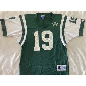 Youth KEYSHAWN JOHNSON Jersey NY NEW YORK JETS CHAMPION Vintage NFL L 14-16